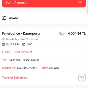 Bilet Al Sat Biletimi Passolig'e Yüklemiyor