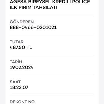 Agesa Prim Ödemesi Ve Poliçe İptali