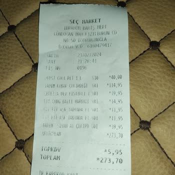 Seç Market Fahiş Fiyatlı Satış