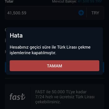 BTCTURK Paramı Geri Vermiyor. İlk İşlemimde Mağdur Oldum