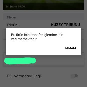 Passolig Bilet Transferim Olmuyor