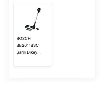 Bosch Dik Süpürge Bağlantı Tırnağı Kırıldı