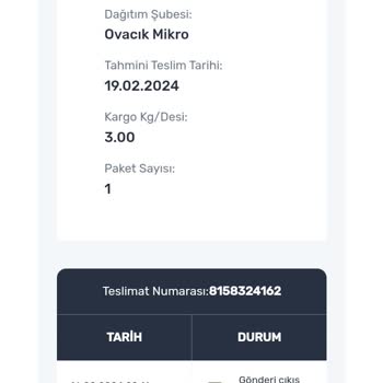 Sürat Kargo Kargomu Teslim Etmiyor