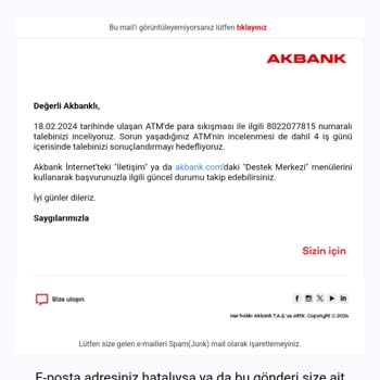 Uşak İsmetpaşa Akbank ATM Para Sıkışması