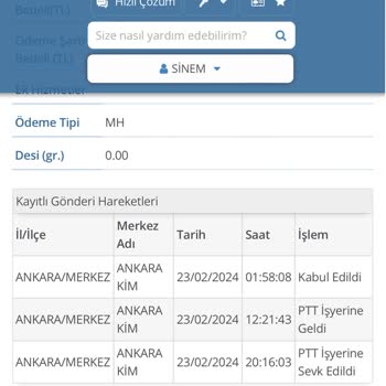 PTT Kargo PTT Ankara Kim Birimi Gri Pasaportumun İstanbul'a Teslimini Geciktirdi