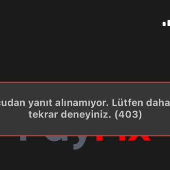 Payfix Sunucudan Yanıt Alınamıyor Hatası
