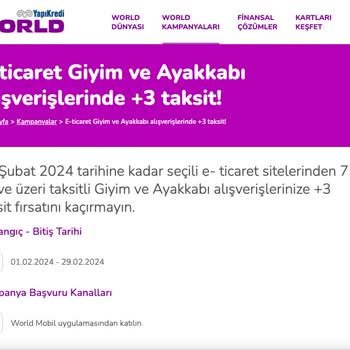 Yapı Kredi Kampanya Taahhüdünü (ek Taksit) Yerine Getirmiyor