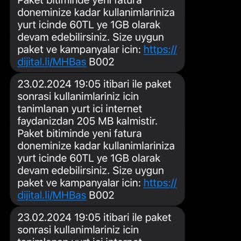 Kullanmadığım Halde Turkcell Tarafından Aşım Paketler Tanımlandı
