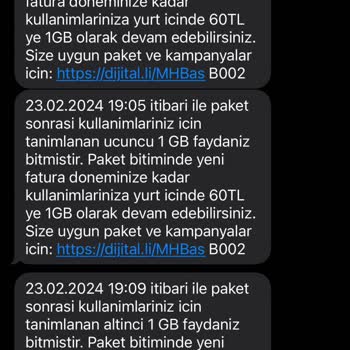 Kullanmadığım Halde Turkcell Tarafından Aşım Paketler Tanımlandı