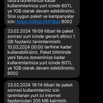 Kullanmadığım Halde Turkcell Tarafından Aşım Paketler Tanımlandı