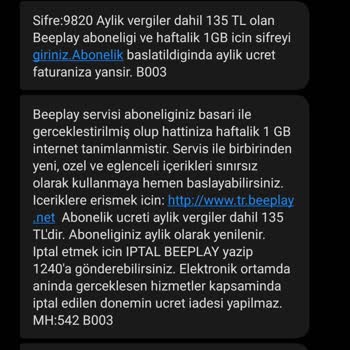 Vodafone Faturama Yansıyan İstenmeyen Mobil Ödeme!