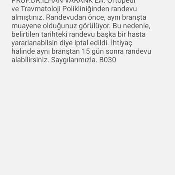 MHRS (Merkezi Hekim Randevu Sistemi) Hastane Randevu İptali
