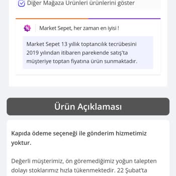Marketsepet.com Online Yapılan Alışverişte Güven Sorunu Oluşması