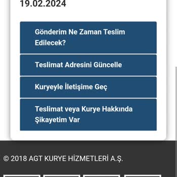 AGT Kurye (aynigunteslim.com) 19 Şubat'ta Beklenen Gönderi 11 Gün Gecikti, Müşteri Hizmetleri Bahane Peşinde
