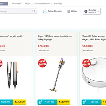 E-ticaret Marka Taklidiyle Dolandırıcılık Dyson V15 Detect Absolute Kablosuz Dikey Süpürge Oyunu