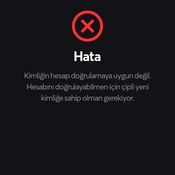 Papara Kimliğin Hesap Doğrulamaya Uygun Değil
