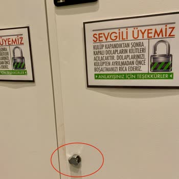 MACFit (İstanbul Avrupa) Macfit'in Kullanılamayan Dolapları