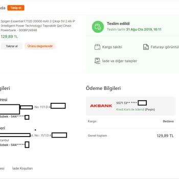 Spigen F712D 20.000mah Kullanılmayan Powerbankin Şişmesi Bombe Yapması