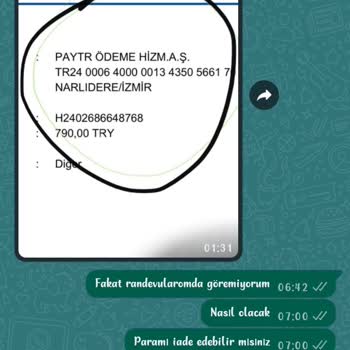 Hastanem Yanımda Şikayet Seans Ücretini Önden Yatırdım Ve Param Yok