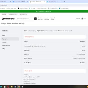 Marketsepet.com Firmaya Hiçbir Şekilde Ulaşılamıyor Siparişim Gönderilmiyor.
