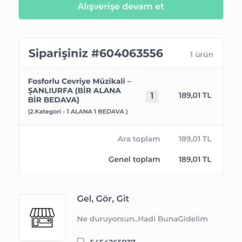 Buna Gidelim (bunagidelim.net) E Bilet Gelmedi