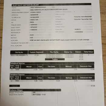 Karayolları Genel Müdürlüğü OGS Borcu Kaldırılması