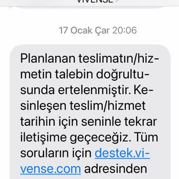 Vivense'nin Teslimat Amatörlüğü