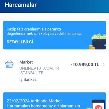 A101 Market Kartımdan Hiçbir Hizmet Karşılığı Olmadan Para Çekti