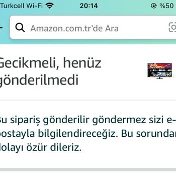 Amazontr Ürünü Yollamıyor Ya Da Para İadesini Yapmıyor!