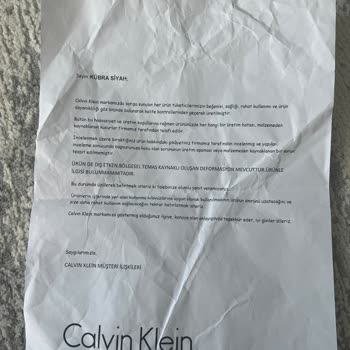Calvin Klein Çantasındaki Vida Sorunu