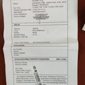 Şok Marketler Şok Marketin Sattığı Bozuk Makinenin Faturasını Vermemesi