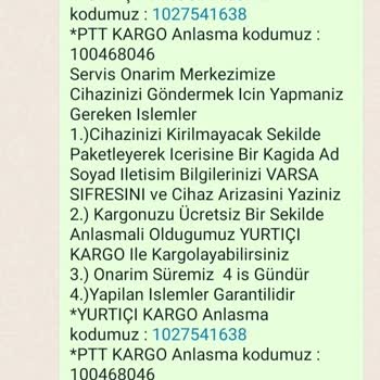 Elektrofoni Servis Hakkında Parça Değişimi Ve Kargo Ücreti