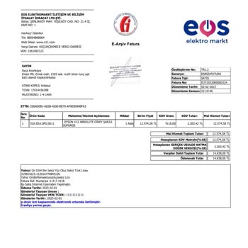 Eos Markt EOS Elektromarket Ürünüme El Koydu