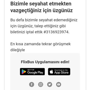Kamil Koç Turizm Bilet İadesi