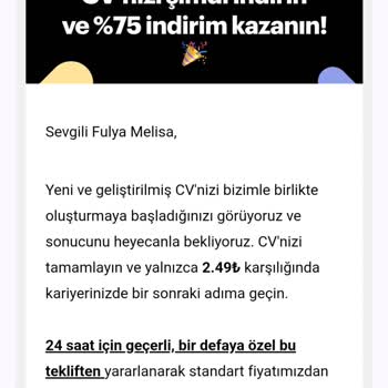 CV Maker Habersiz Para Çekimi