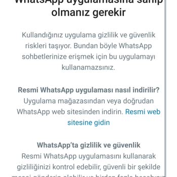 WhatsApp Engeli Kaldırın Lütfen