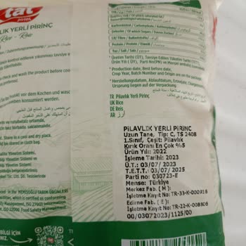 Tat Gıda Tat Marka Pirinç