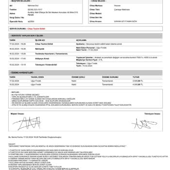 Kaya Group Hoover Çamaşır Makinesi Tamir Sonrası Teslim Edilmiyor.