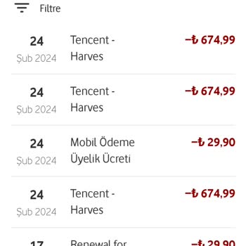 PUBG (Pubgmobile.com) Tencent Hizmeti Diye Bir Ödeme Hakkında Onayım Olmamıştır