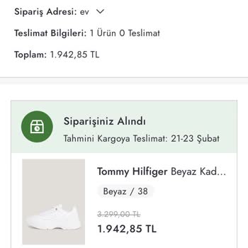 Boyner Ürün Kargoya Verilmedi