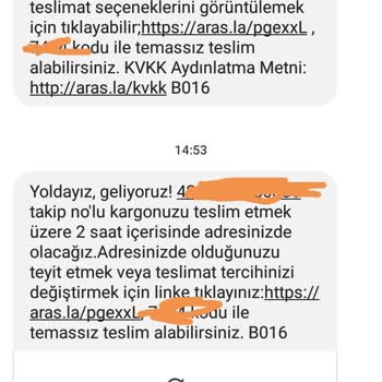 Aras Kargo Gelecek Olan Kargonun Gelmemesi