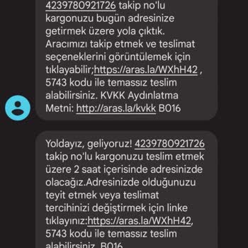 Aras Kargo Kasıtlı Bir Şekilde Kargoyu Teslim Etmeme