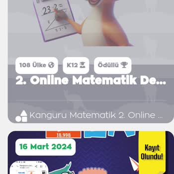 Kanguru Matematik Para Yatırdım Başvuruların Görünmüyor