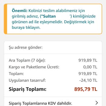 Amazon.com.tr'nin Sipariş Hatası Vermesi Ve Ürün Fiyatının Yükselmesi