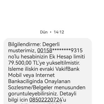VakıfBank Talep Olmaksızın Limit Arttırarak Müşteriyi Riske Atıyor