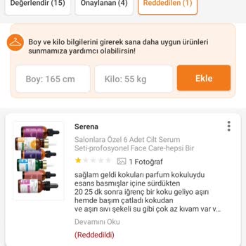 Trendyol Serena Serum Seti Çok Kötü