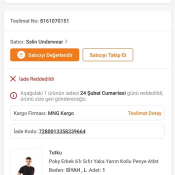 Trendyol İade Kabul Etmeme