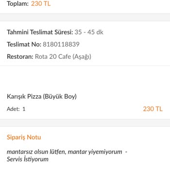 Trendyol Yemek Yanlış Sipariş Ve İade