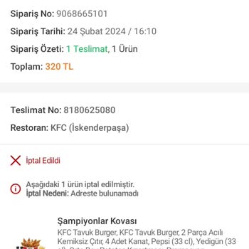 Trendyol Yemek Ücret İadesi Yapmadılar