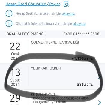 Yapı Kredi Bankası Kredi Kartı Üyelik Ücreti İadesi Talebi
